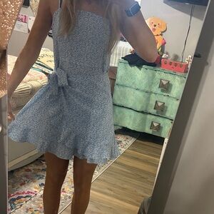 SHEIN Blue Floral Dress